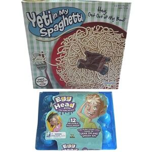 Yeti in My Spaghetti and Egg Head Game Bundle PlayMonster Cardinal Family Games
